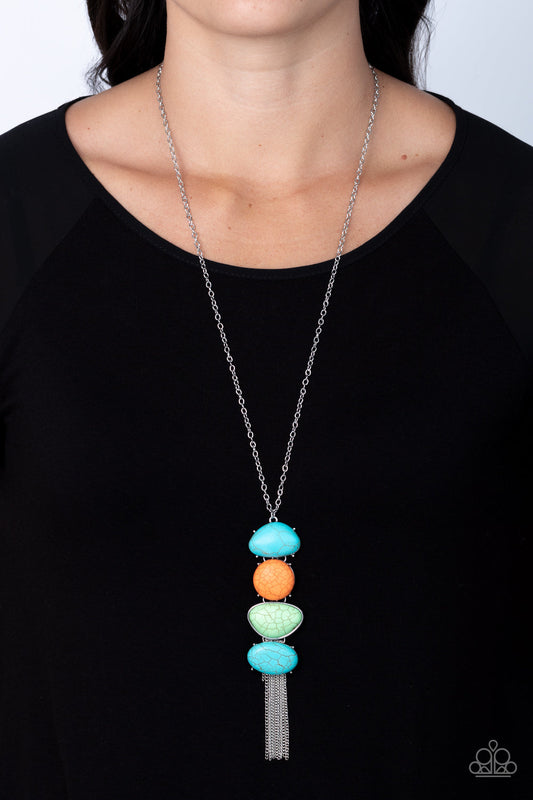 Hidden Lagoon Multi Necklace (Orange 1911)