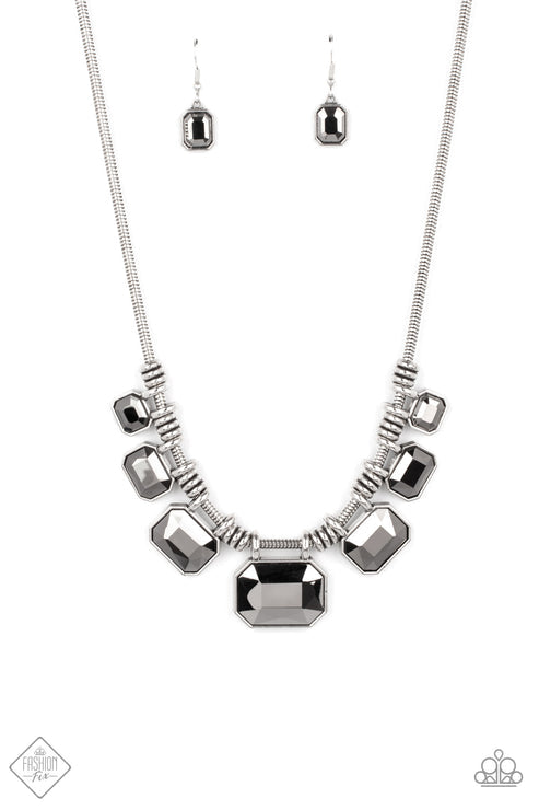 Urban Extravagance Silver Necklace (Orange 1167)