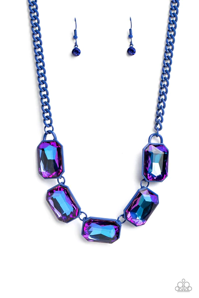 Emerald City Couture Blue Necklace (Orange 1457)