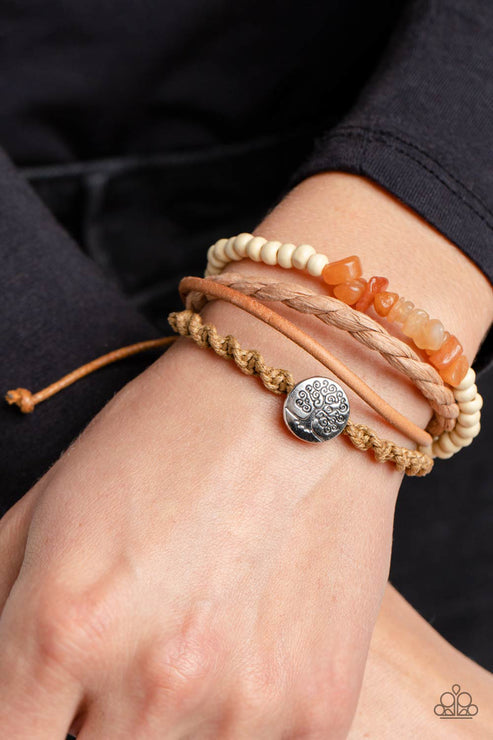 Treetop Trail Guide Drawstring Urban Bracelet (Orange 3)