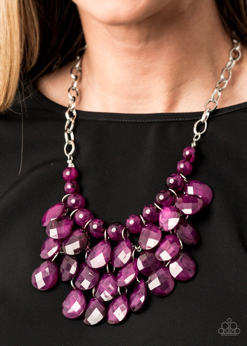 Paparazzi Accessories Sorry To Burst Your Bubble Purple Necklace (Purple 1023)