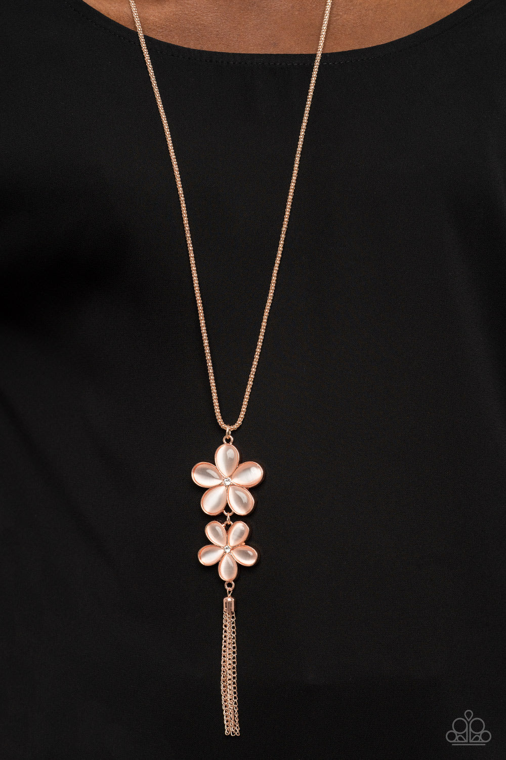 Perennial Powerhouse Rose Gold Necklace (Orange 1924)