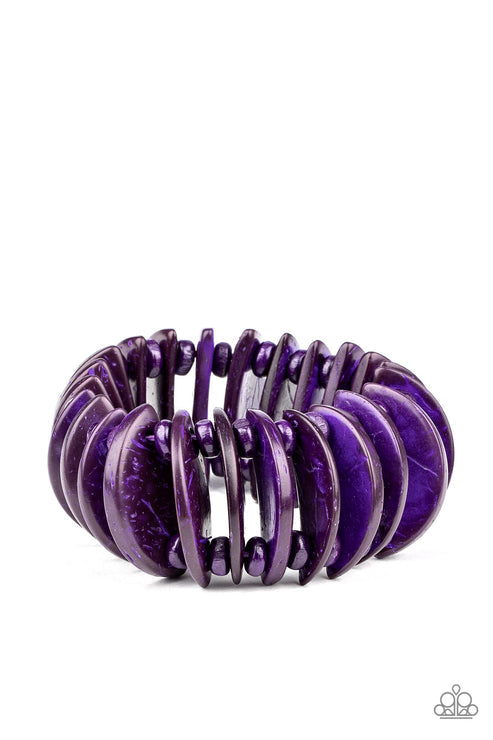 Tropical Tiki Bar Purple Bracelet (Orange 1561)