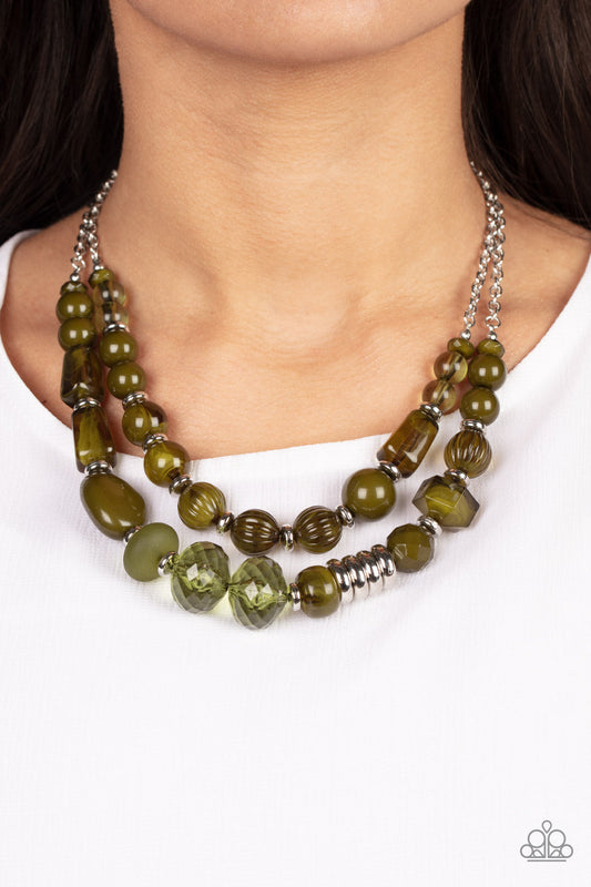 Pina Colada Paradise Green Necklace (Orange 1361)