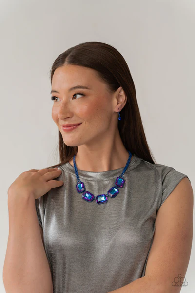 Emerald City Couture Blue Necklace (Orange 1457)