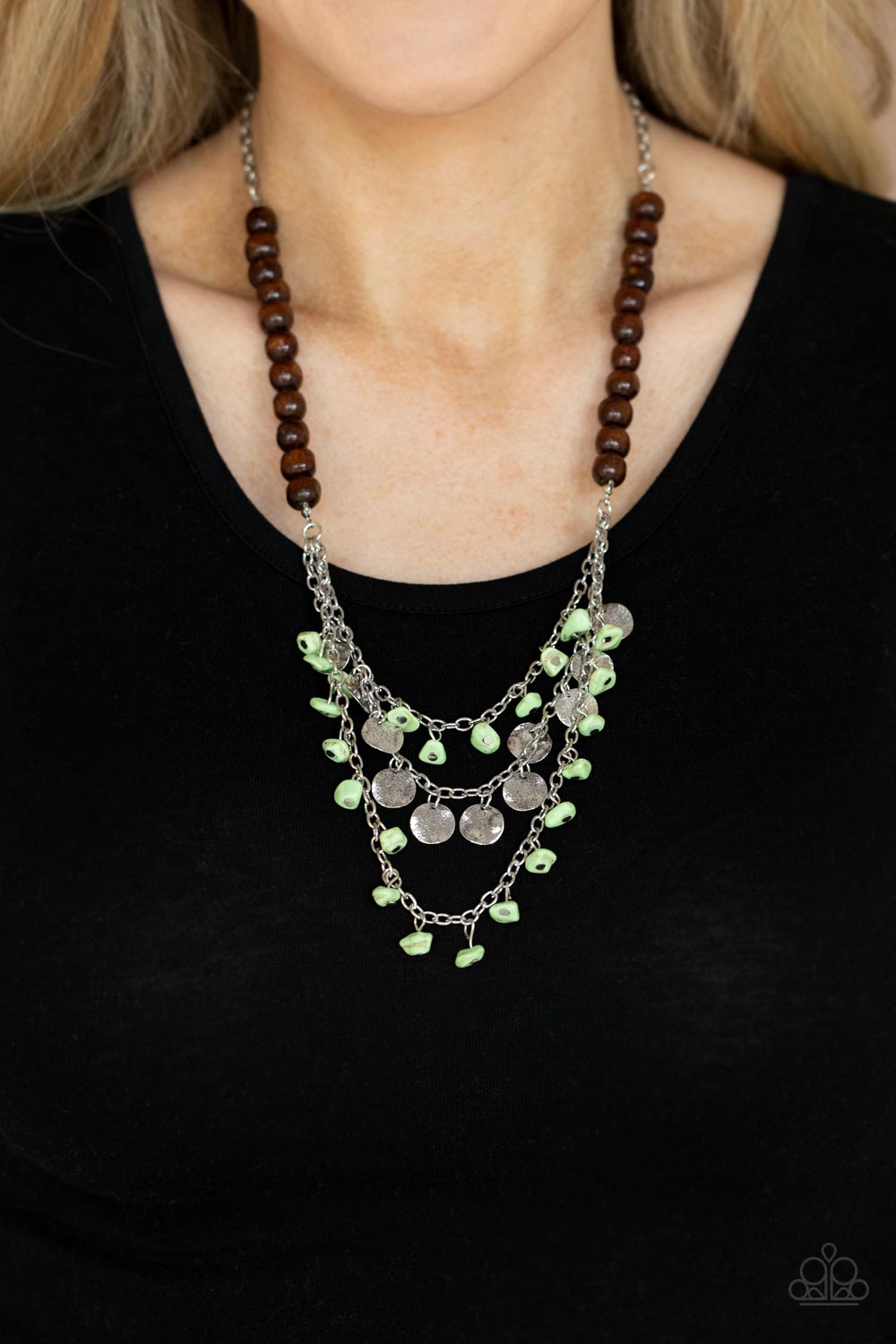 Plains Paradise Green Necklace (Orange 1397)