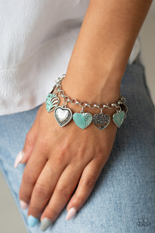 Garden Hearts Green Bracelet (Yellow 1700)