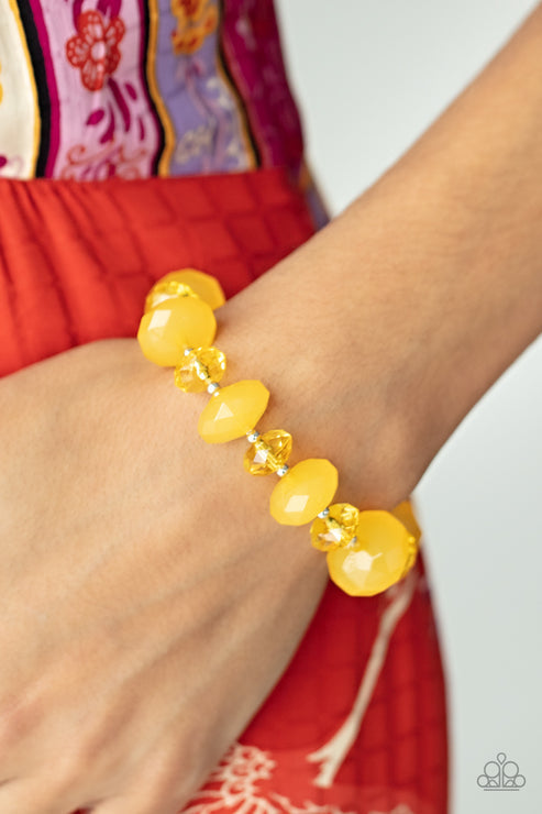 Keep GLOWING Forward Yellow Bracelet (Orange 1036)