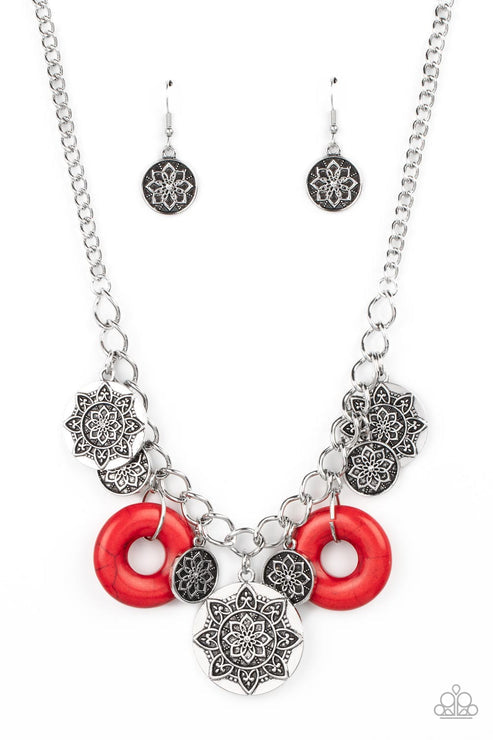 Western Zen Red Necklace (Green 56)