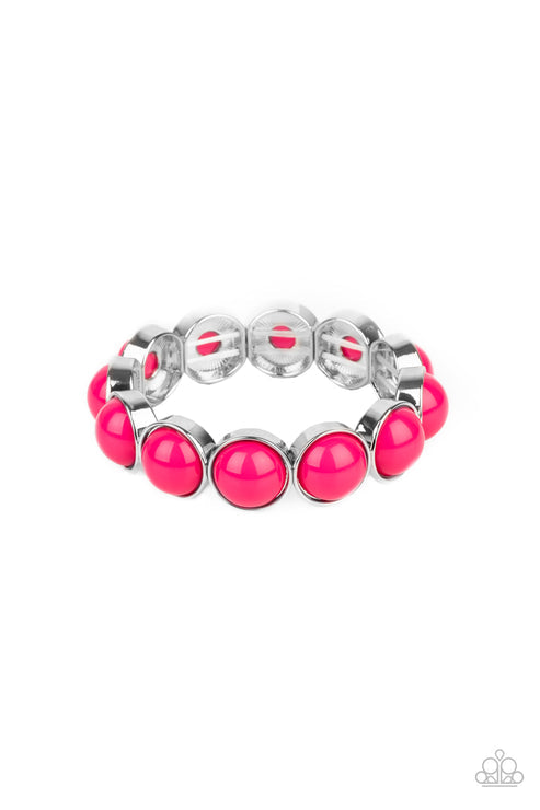 Paparazzi Accessories Pop, Drop & Roll Pink Bracelet (Purple 1014)