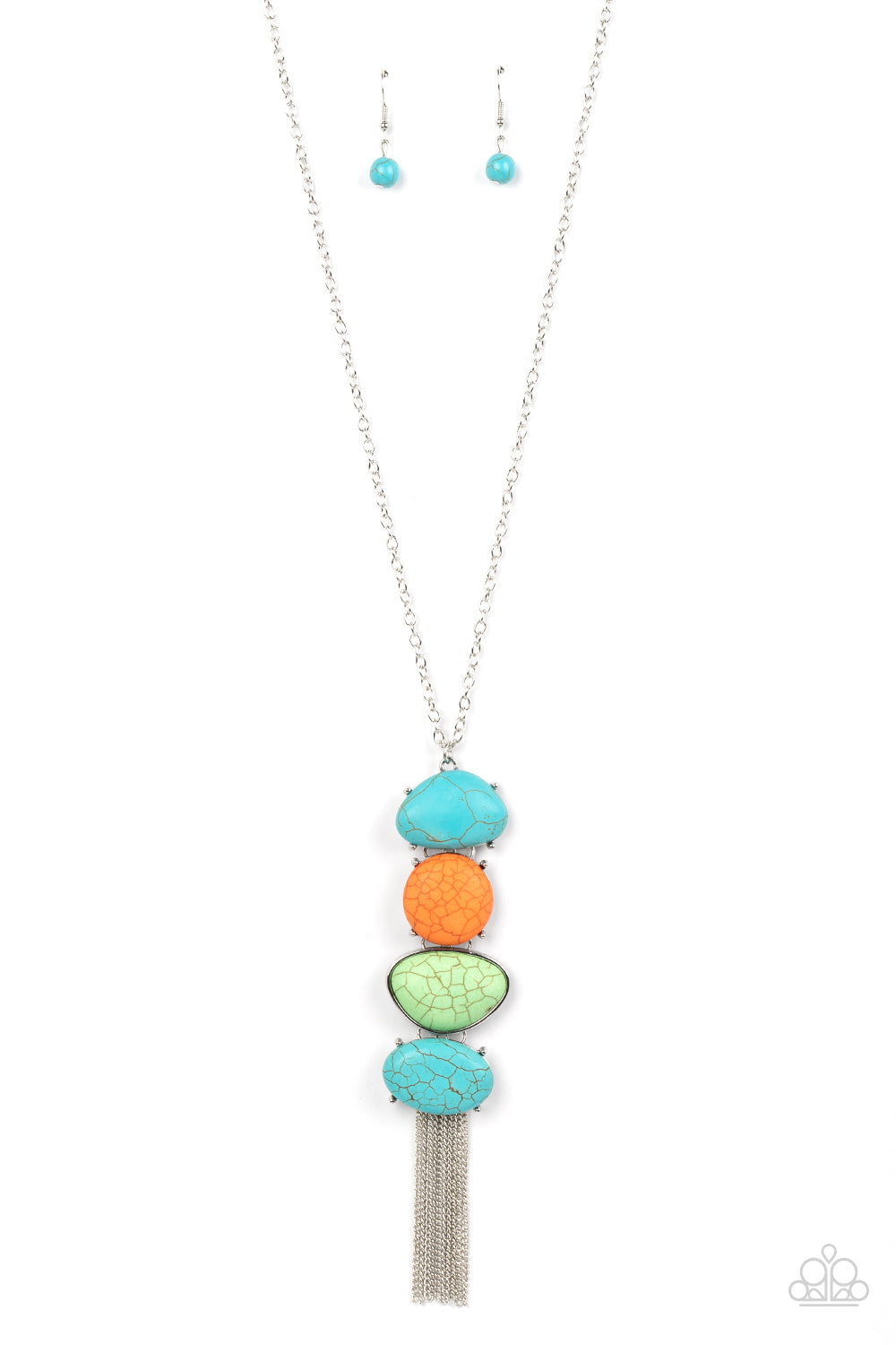 Hidden Lagoon Multi Necklace (Orange 1911)