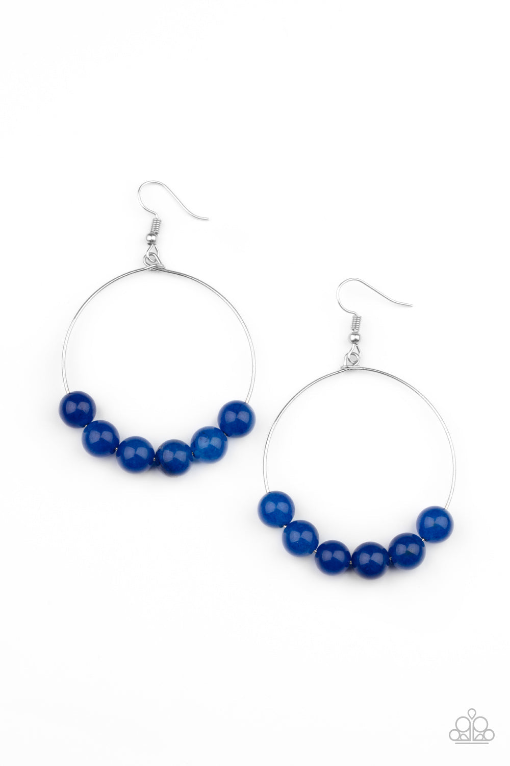 Namaste Mama Blue Necklace & Let It Slide Earrings (Orange 1921)