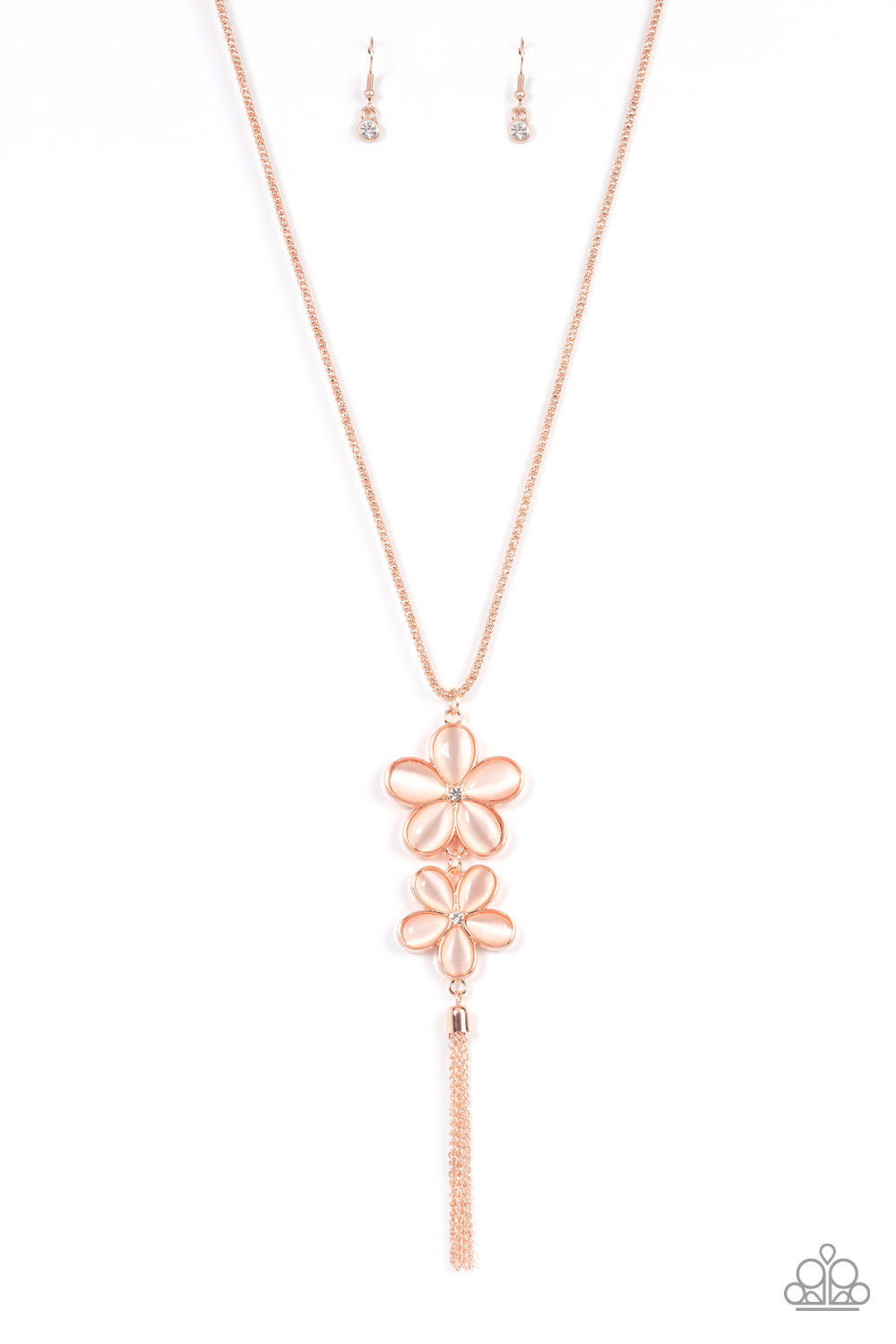 Perennial Powerhouse Rose Gold Necklace (Orange 1924)