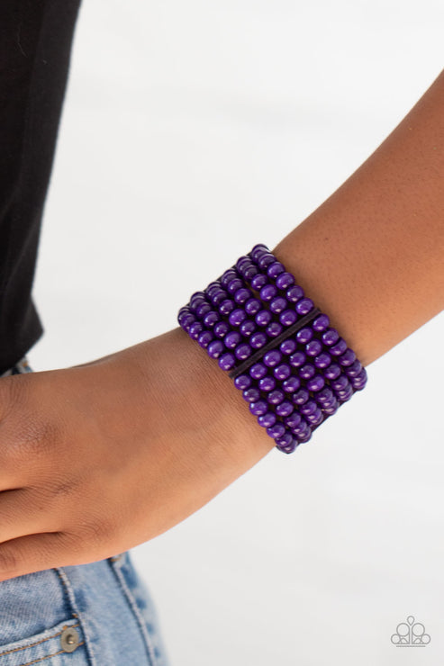 Tanning in Tanzania Purple Bracelet (Orange 1403)