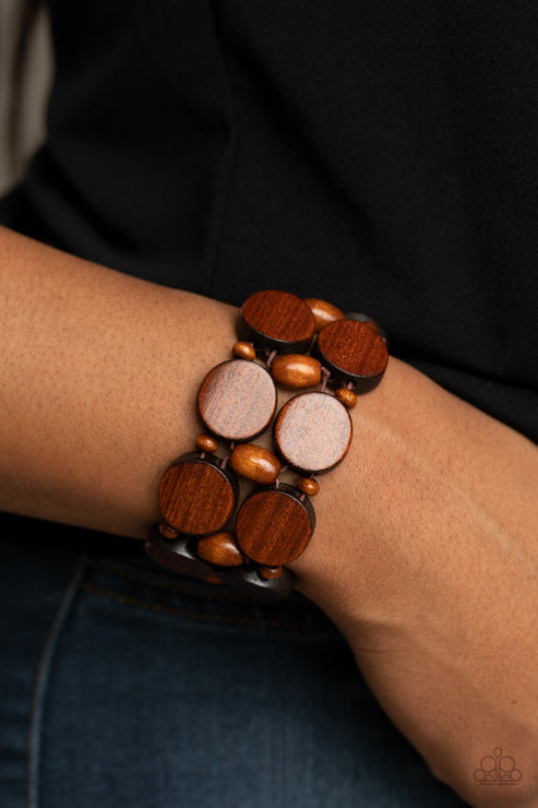 Beach Bravado Brown Bracelet (Orange 1041)