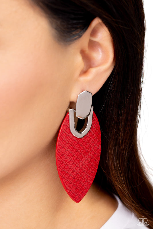 Wildly Workable Red Earrings (Orange 1960)