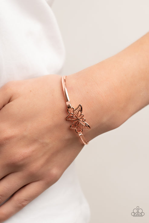 Did I FLUTTER? Copper Bracelet (Orange 1127)