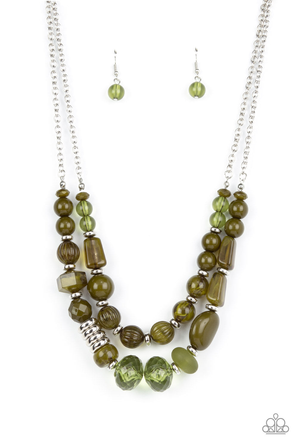 Pina Colada Paradise Green Necklace (Orange 1361)