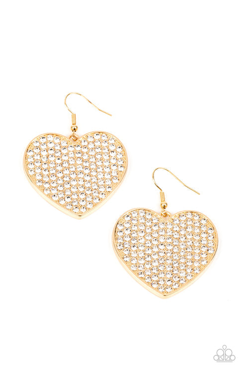 Romantic Reign Gold Earrings (Orange 1468)