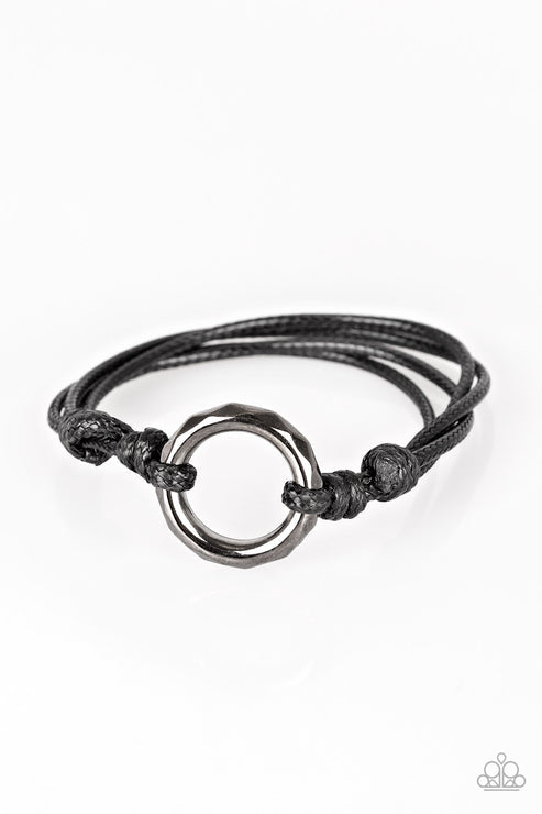 Urban Outsider Black Urban Bracelet (Orange 1379)