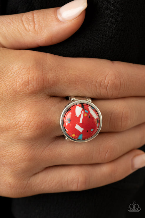 Marble Mosaic Red Ring (Orange 1160)