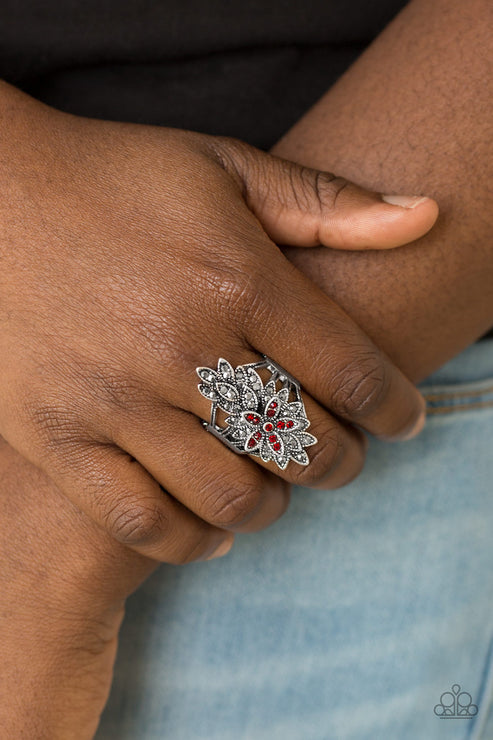 Formal Floral Red Ring (Orange 1278)