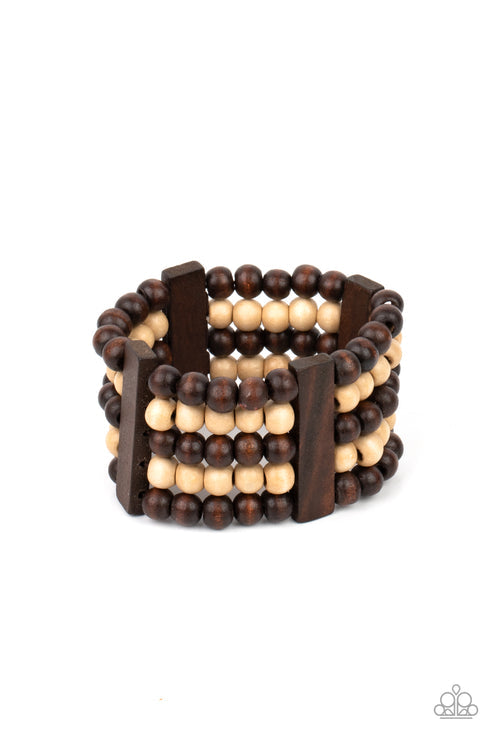 Caribbean Catwalk Brown Bracelet (Brown 1046)