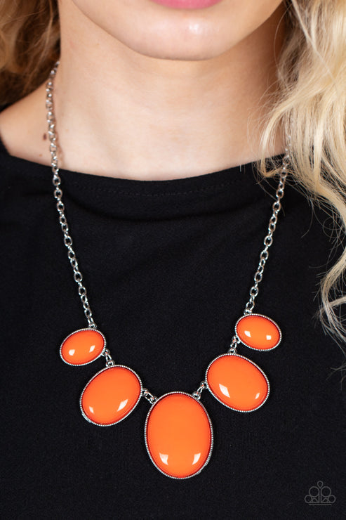 Paparazzi Accessories Vivacious Vanity Orange Necklace (Orange 1588)