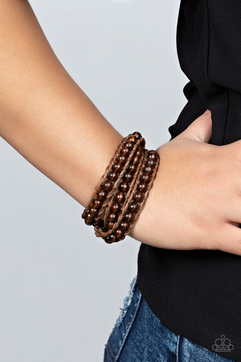 Pine Paradise Brown Bracelet (Orange 1084)