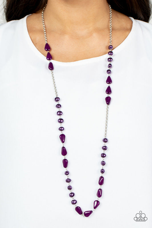 Juicy Gossip Purple Necklace (Orange 1138)