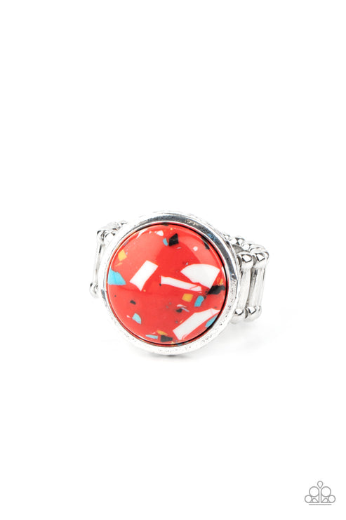 Marble Mosaic Red Ring (Orange 1160)