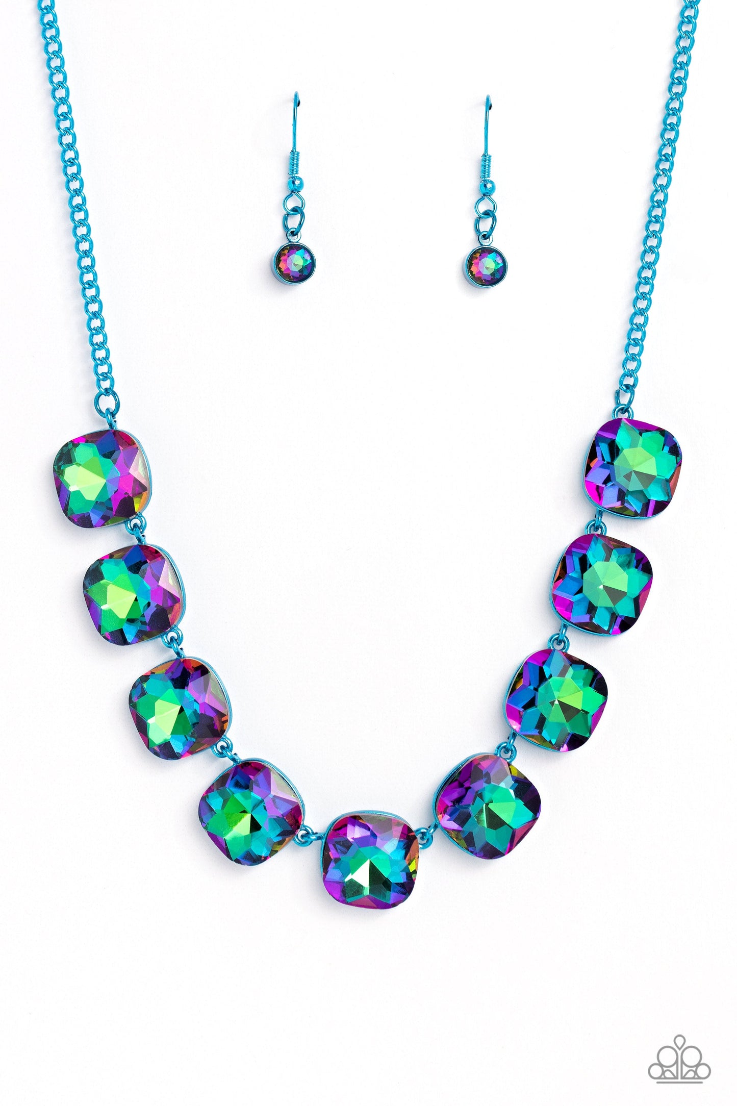 Emerald City Couture Blue Necklace (Orange 1457)