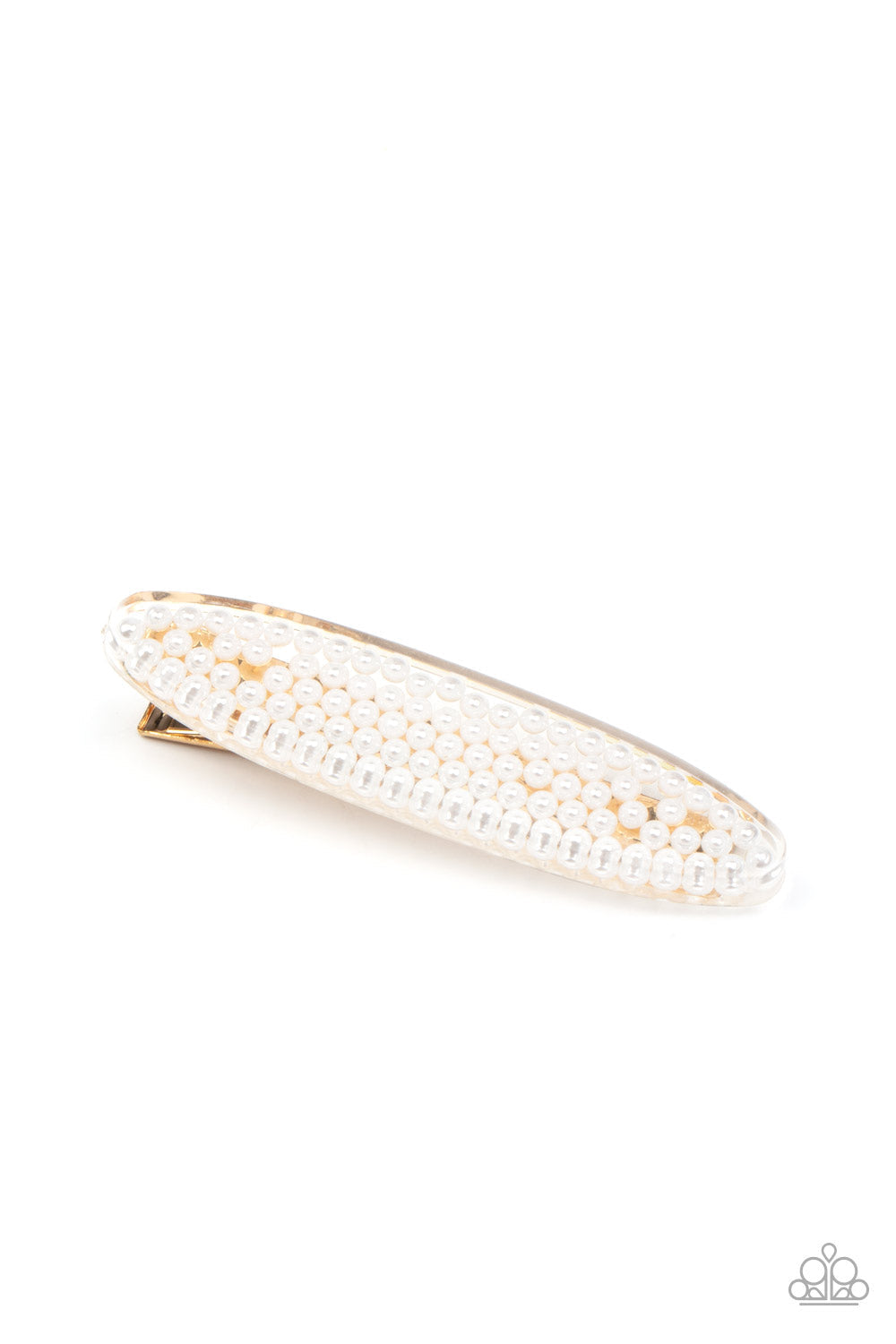 Pearl Pizzaz Gold Hair Clip (Orange 1876)