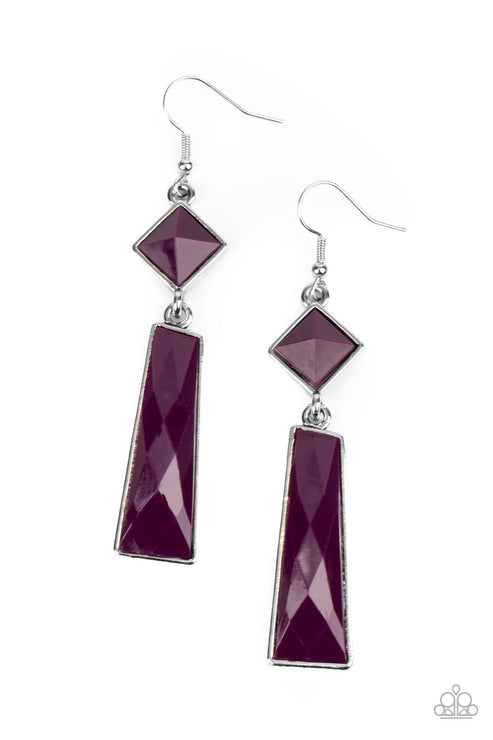 Hollywood Harmony Purple Earrings (Orange 1534)