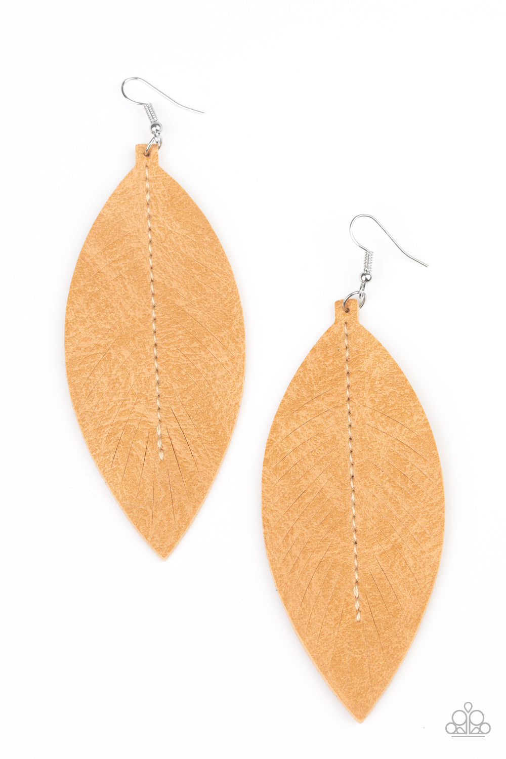 Naturally Beautiful Brown Earrings (Orange 1939)