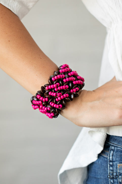 Cozy in Cozumel Pink Bracelet (Orange 1386)