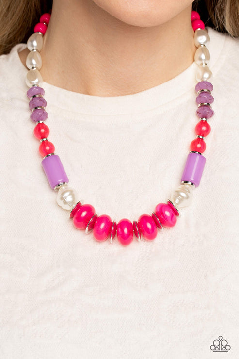 A SHEEN Slate Pink Necklace