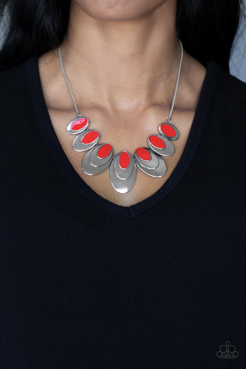 Endless Eclipse Red Necklace (Yellow 1304)