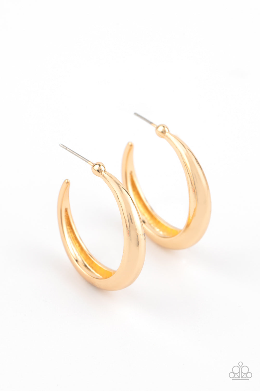 Lay It On Thick Gold Earrings (Orange 1930)