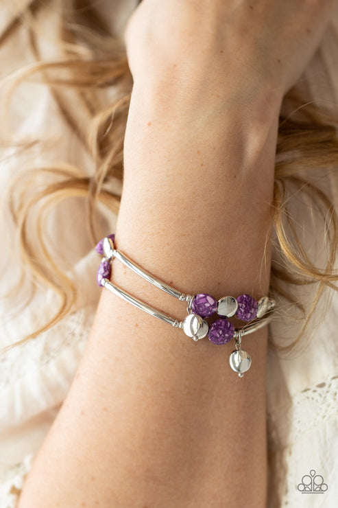 Terrazzo Territory Purple Bracelet (Orange 1130)