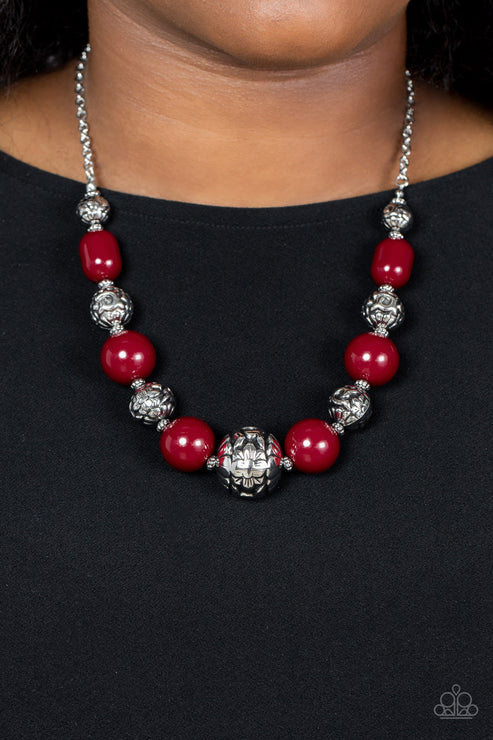 Girl Meets Garden Red Necklace (Red 30)