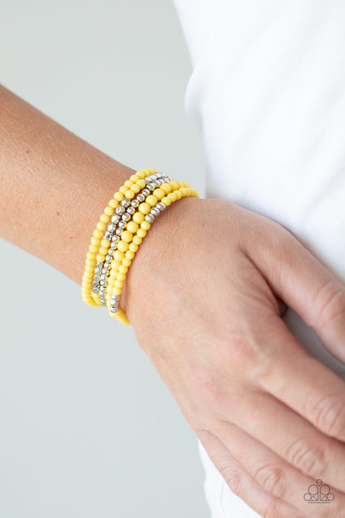 Stacked Showcase Yellow Bracelet (Yellow 95)