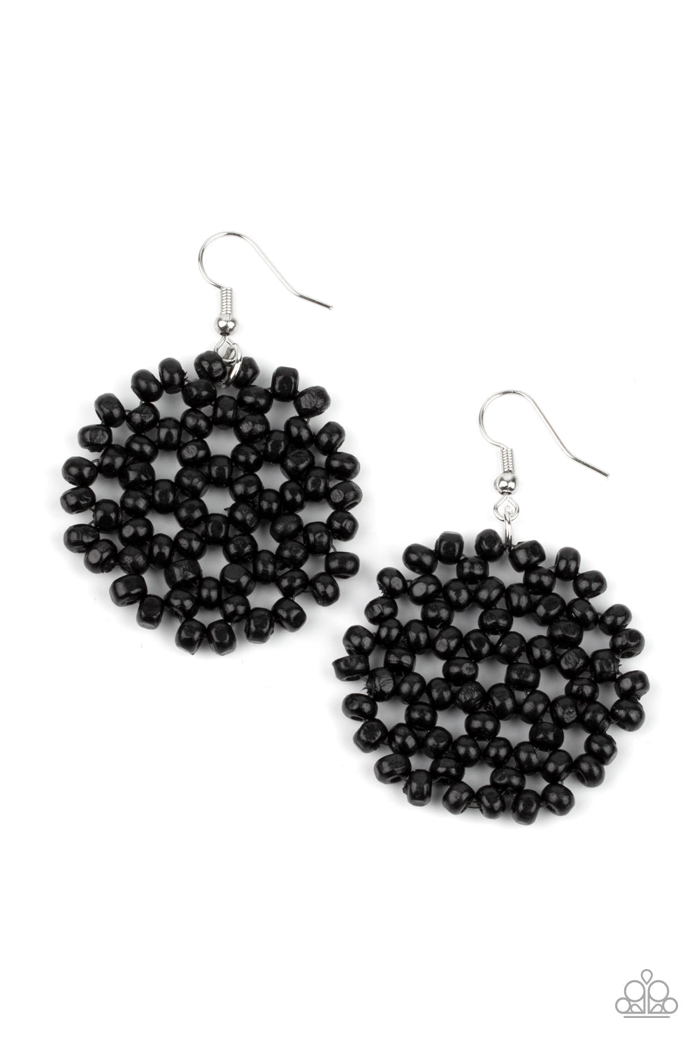 Summer Escapade Black Earrings (Orange 1908)