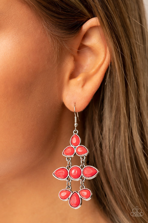 Bay Breezin' Red Earrings (Red 27)