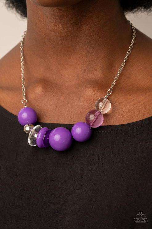 Bauble Bonanza Purple Necklace (Purple 1016)