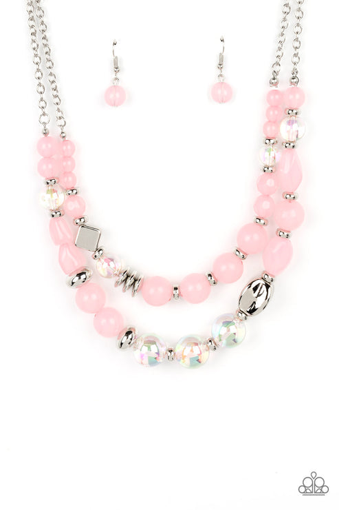 Mere Magic Pink Necklace (Hot Pink 14)