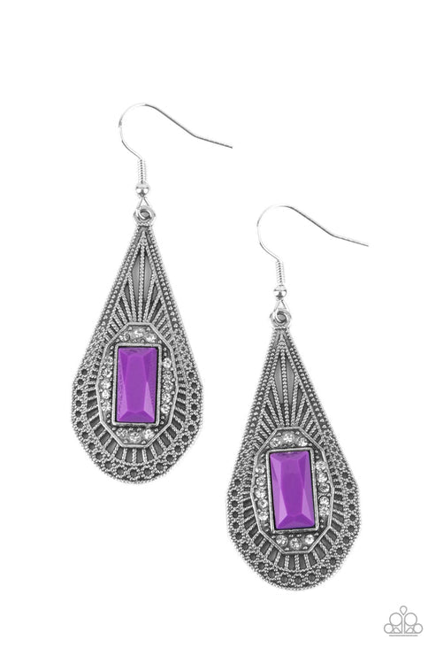 Deco Dreaming Purple Earrings (Orange 1400)