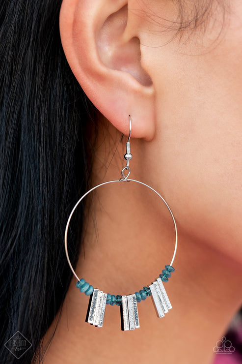 Luxe Lagoon Blue Earrings Fix (Orange 1203)