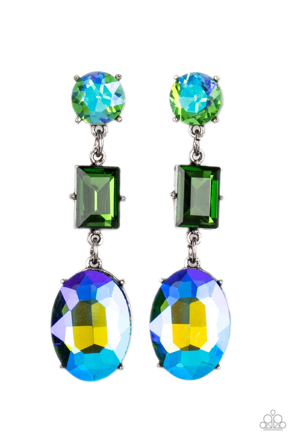 Extra Envious Green Post Earrings (Yellow 1689)