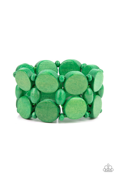 Beach Bravado Green Bracelet (Orange 1039)